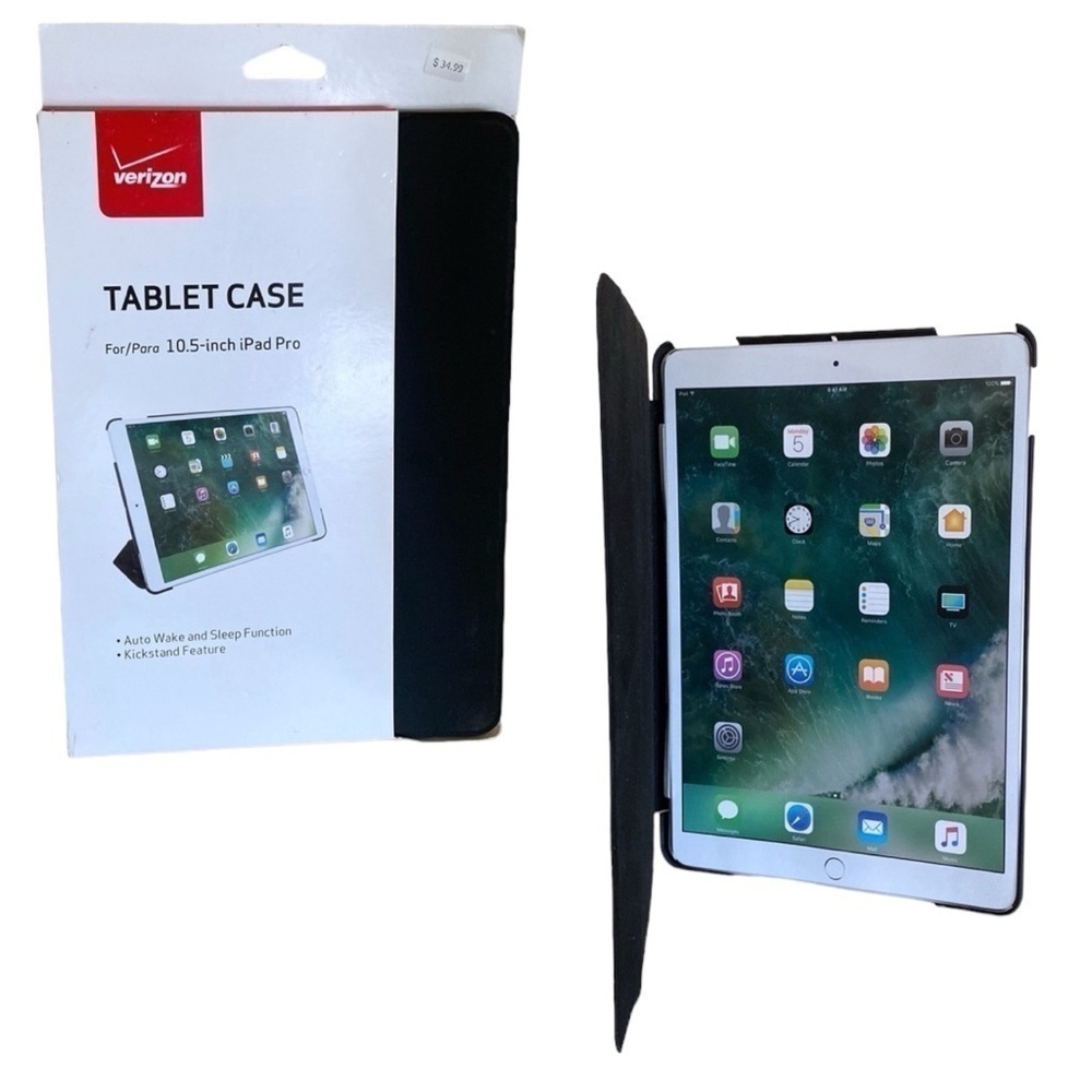 Verizon 10.5-Inch IPad Pro Kickstand Tablet Case OEM Auto Wake Sleep Black NWT